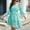 Mint Green, variant on Women's Fashion Casual Solid Color Elastic One Line Collar Porosity Leaf Long Sleeve With Belt With Off The Shoulder Chiffon Dress Ruffle Summer Dress Sports Dress for Women Summer Dresses Drawstring
