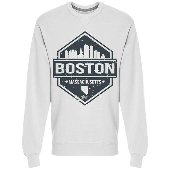 Boston Massachusetts Travel Sweatshirt Men -Image by Shutterstock, Male x-Large