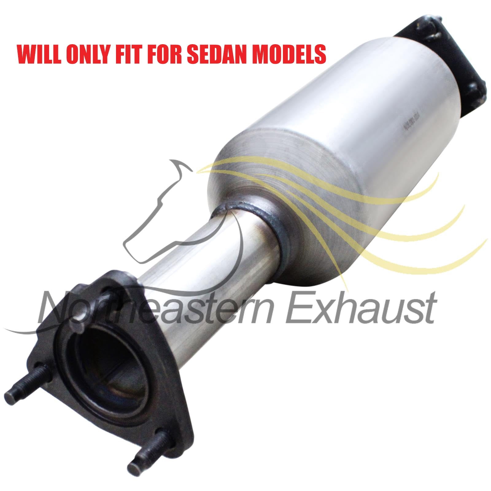Northeastern Exhaust | Stainless Steel Front Pipe, Catalytic & Muffler Assembly Exhaust System Kit Fits 2006–2007 Honda Accord 2.4L Sedan – Direct Fit EPA-Approved
