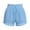 Blue, variant on Bxsruta Women's High Waist Drawstring Wide Leg Shorts with Scalloped Hem Elastic Waist Casual Summer Beach Shorts