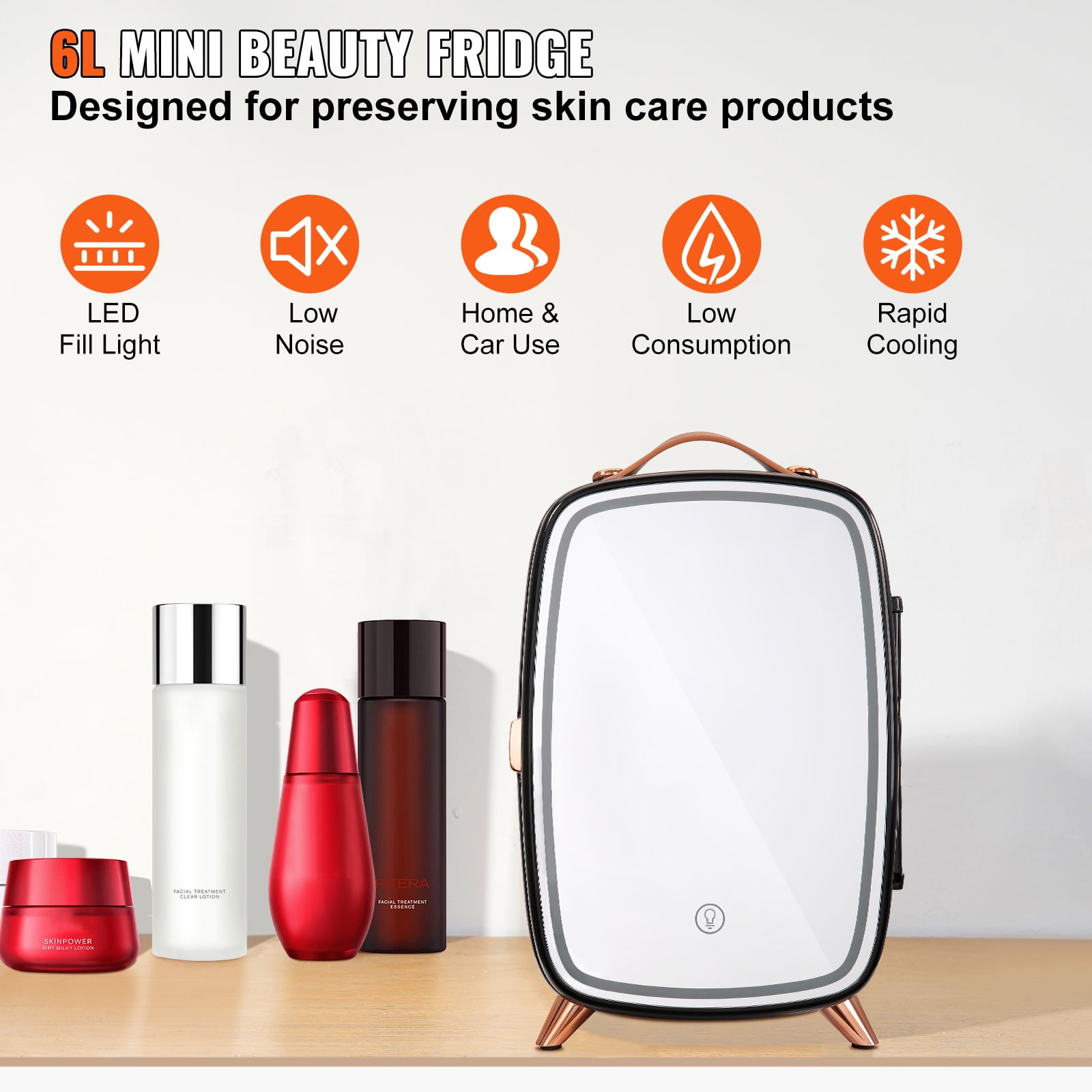 KFFKFF 6L Mini Refrigerator
