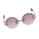 thumbnail image 1 of Bonitas gafas de sol redondas con montura metálica para muñecas de 12 pulgadas. gris, 1 of 9