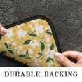thumbnail image 6 of White Flower Leaves Yellow Pattern Door Rugs,Washable Non Slip Door Mats Indoor,Decorative Door Mats,Entry Mat Indoor for Entrance,Bedroom,Kitchen,Bathroom,30"x17", 6 of 6