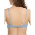 thumbnail image 5 of Deyllo Women's Sexy Lace Unlined See Through Underwire Demi Mesh Bra, Gray 32C, 5 of 5