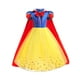 thumbnail image 4 of Vestido de Blancanieves para niña con chal largo Vestido con tutú para niña Vestido con flores color bronce, 4 of 6