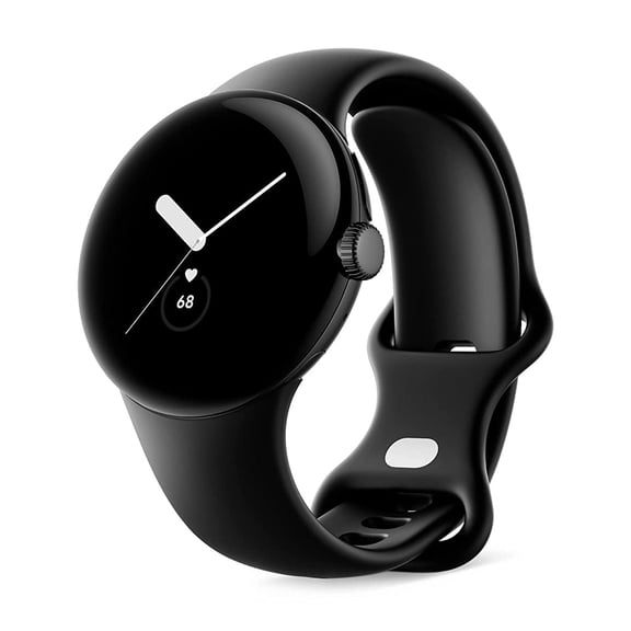 Open Box Google Pixel Watch 1st Gen (Previous Model) Matte Black Stainless Steel case with Obsidian Active band Wifi