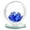 Blue, variant on dajkiuy Crystal Lotus Flower Basket Figurine, Glass Flower Basket Ornament for Home Tabletop Centerpiece Decor