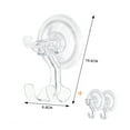 thumbnail image 4 of Clear Vacuum Suction Hooks Washable Vacuum Suction Hooks For Bathroom Kitchen Living Room, 4 of 4