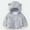 Grey, variant on Zecgelong Toddler Girls Winter Windproof Solid Bear Ears Hooded Coat With Pocket Jacket Kids Warm Fleece Outerwear Size 2-3 Years