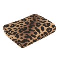 thumbnail image 4 of Polyester Long Towel Multi-Size Water Absorption Good Bright Fluffy Soft For Bathroom Swimming Pool Beach Outdoor Travel Leopard Skin Print Style Darkgreen1_4, 4 of 8
