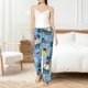 thumbnail image 4 of Balery Pirate Marine Animals Pantalones de pijama para mujer, pijamas ultraligeros, pantalones de estar por casa-3X-Large, 4 of 6