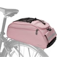 thumbnail image 2 of MOSISO Bike Pannier Bag & Rack Trunk with Shoulder Strap, Pink, 2 of 7