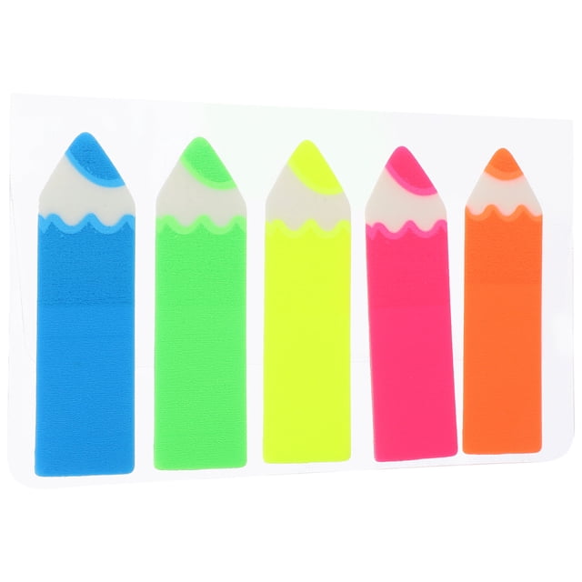 BRIGHTFUFU 500Pcs Highlighter Tabs Book Tabs Writable Assorted Color for Notes Office Professionals Back to School