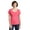 Coral, variant on District Made Ladies Perfect Weight Scoop Tee-2XL (Charcoal)