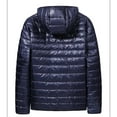 thumbnail image 3 of HaHaHappy Mens Down Jackets with Hood Oversized Lightweight Puffer Jacket Casual Quilted Insulated Puffy Coat Packable Warm Winter Coats Navy 3XL, 3 of 3