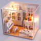thumbnail image 3 of Miniatura de casa de muñecas DIY Kit de de Bricolaje en Miniatura de con Luces de Muebles Habitación de Magideal Miniatura de casa de muñecas DIY, 3 of 7