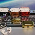 thumbnail image 3 of For Airpods Pro 2nd Gen 2022 Plating TPU Earphone Case Protective Charging Cover, 3 of 6
