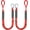Red&Black, variant on AISUO 4 Feet Bungee Dock Mooring Rope, 2‑Pack, Built‑In Snubber with Stainless Steel Clip, Docking Accessory for Boats, PWC, Kayak, Jet Ski, Pontoon, Canoe, Power Watercraft, Red & Black