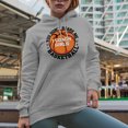 thumbnail image 2 of Funny You Can't Scare Me, I Coach Girls Basketball Quote, Heather Grey Hooded Sweatshirt or Hoodie, Small, 2 of 5