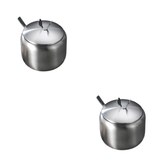 Tarro de especias Wosthever de Acero inoxidable tipo 1 L 2piezas color Plata