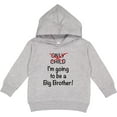 thumbnail image 2 of Inktastic I'm Going to Be a Big Brother Toddler Hoodie, 2 of 4