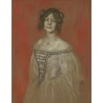 thumbnail image 2 of Franz von Stuck 20x24 Gold Ornate Framed and Double Matted Museum Art Print Titled - Olga Lindpaintner (1908), 2 of 4