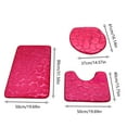 thumbnail image 2 of Tswift 3-Piece Bath Rug Set, Microfiber Plush Contour & U-Shaped Toilet Mat, Ultra-Absorbent Quick-Dry Rugs, Non-Slip Backing for Bathroom, Dorm, Spa, teen & Guest Bath, 3-Piece Toilet Seat Set, 2 of 6