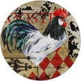 thumbnail image 2 of Addison Rugs Dream Shag Premium Machine Washable Transitional Rooster Diamond Midnight Round Rug, 8' x 8', 2 of 8