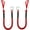RED&black, variant on Boat Bungee Dock Lines, Mooring Rope with Stainless Steel Clip,Boat Ropes for Docking, Boat Accessories, Suit for PWC, Kayak, Seadoo, WaveRunner, Pontoon, Bass Boat, 3ft (Green&Black)