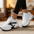 thumbnail image 2 of Women's Platform Sneakers Wedges  Lace Up Shoes Increase Fashion Sneakers for Womens Girls, 2 of 6