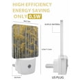thumbnail image 6 of Fall Night Lights Auto Sensor Nature Trees Forest Plug-in LED Nightlights Dusk to Dawn for Living Room, Bedroom, Hallway, Stairways Thanksgiving Wall Decor, Yellow Autumn Maple Leaf Night Light, 6 of 9