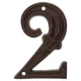 thumbnail image 1 of Miangastore Cast Iron Decorative Door Numbers Metal Numbers DIY Door Address Number 2, 1 of 8