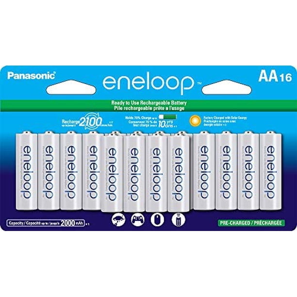 Pilas recargables Panasonic Eneloop AA 2000 mAh, paquete de 16