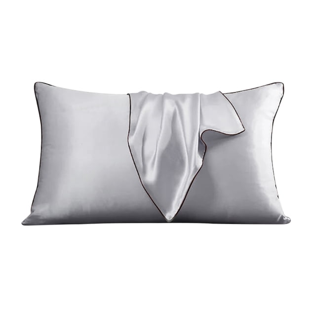 Funda de almohada multicolor de poliéster, funda de almohada de repuesto para cama, accesorios para ropa de cama, gris plateado sidaley HA7061-02B