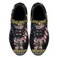 thumbnail image 2 of US Veteran Day Jesus ChriStAnd The American flag Soldier Shoes Sneakers Black Size 10, 2 of 7