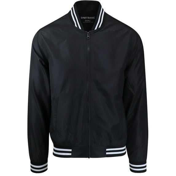 ShirtBANC Mens Windbreaker Bomber Jacket Ultra Thin Water Resistant Raincoat