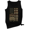 thumbnail image 3 of OAVQHLG3B Casual Summer Tank Top for Women 4th of July Outfits for Women O-Neck Sleeveless American Flag Flag Print Tank Tops Shirts, 3 of 4