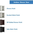 thumbnail image 2 of DreamLine Unidoor Plus 32 1/2 in. W x 34 3/8 in. D x 72 in. H Frameless Hinged Shower Enclosure in Satin Black, 2 of 7