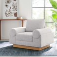 thumbnail image 2 of Armchair Accent Chair, Light Grey Gray, Fabric, Living Kitchen Cafe Bistro Hospitality Restaurant, Modern Contemporary HB34843, 2 of 9