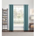 thumbnail image 6 of Eclipse Samara Seaglass Green Blackout Grommet Single Curtain Panel, 42" x 84", 6 of 6