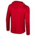 thumbnail image 3 of Men's Colosseum Red NC State Wolfpack Always Sunny Lightweight Quarter-Zip Hoodie, 3 of 3