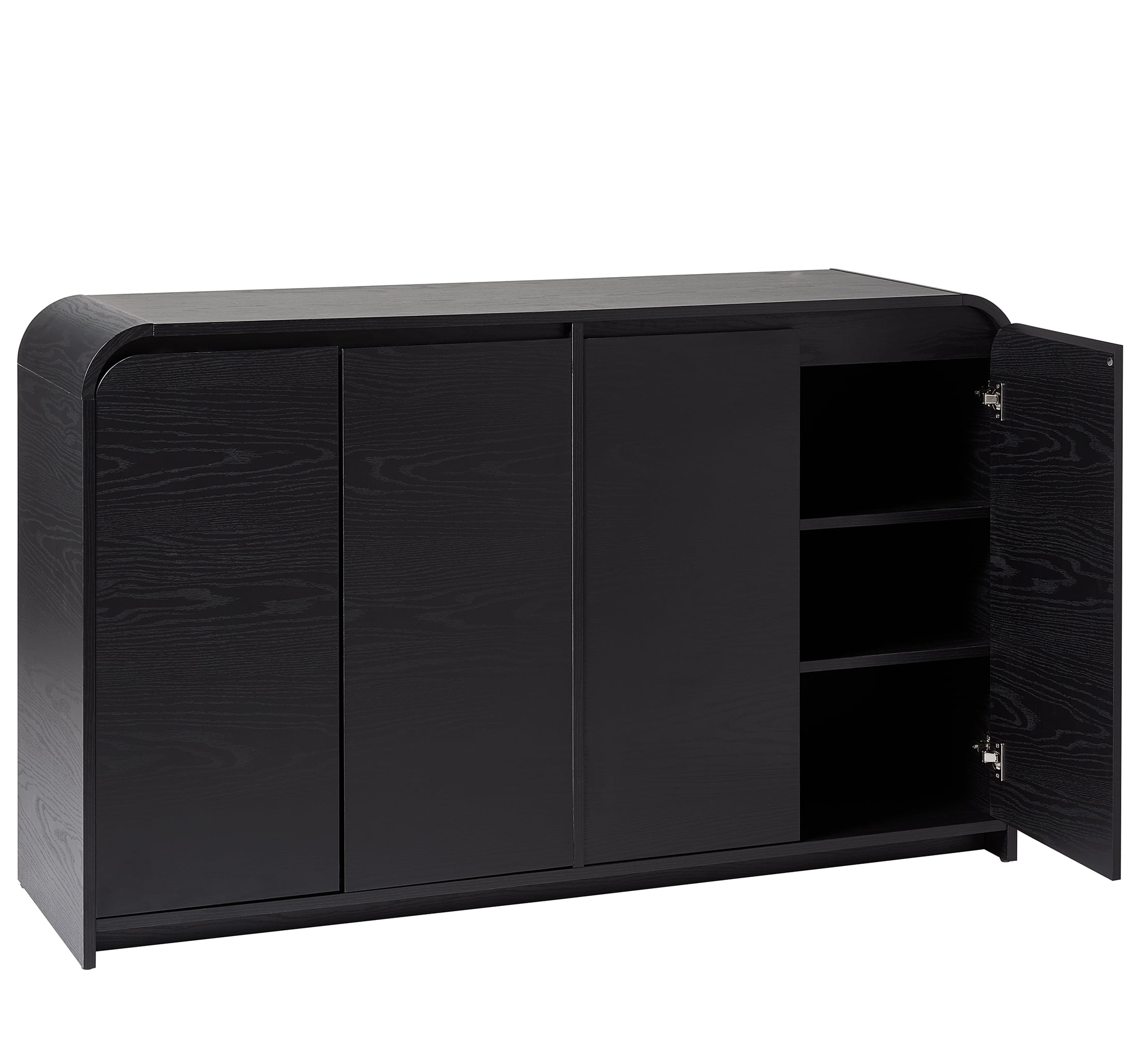 Better Homes & Gardens Juliet Sideboard, Rich Black Finish