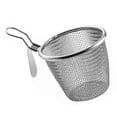 thumbnail image 4 of Deep Fryer Basket Round 304 Stainless Steel Fry Baskets with Handle for French Chips Onion Rings Chicken Pasta, 4 of 12