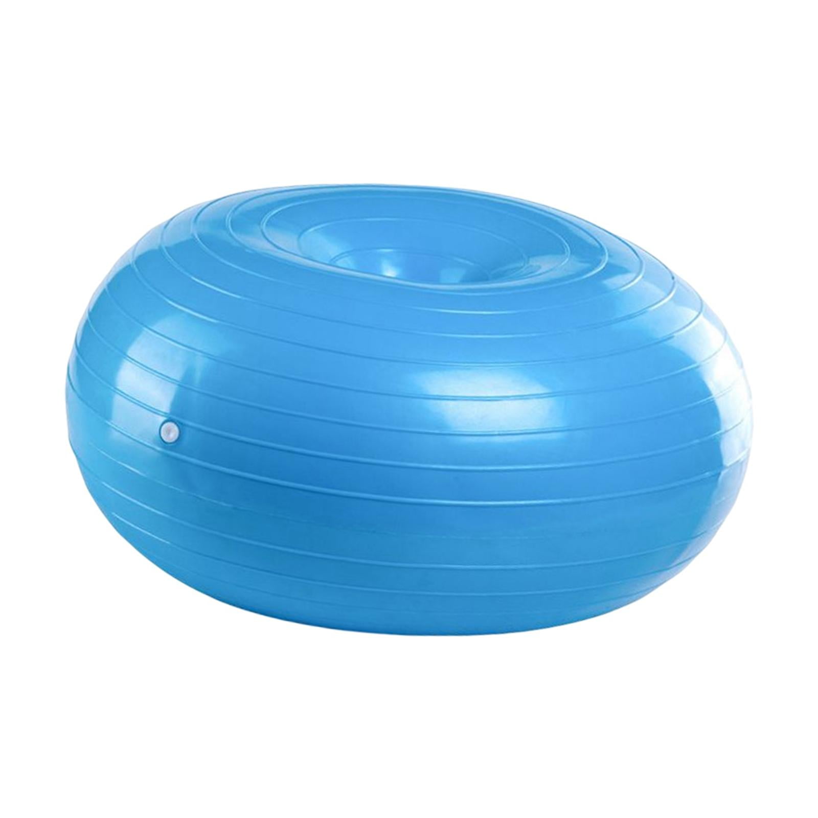 koolsoo 1 Piece Yoga Ball Inflatable Strength Rhythmic Anti Blast Thickening Fitness Blue B