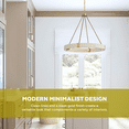 thumbnail image 3 of 4 Light Chandelier In Minimalist Style-25.5 Inches Tall And 26 Inches Wide     -Traditional Installation Capital Lighting 449841Ma, 3 of 7