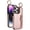Pink, variant on Case For IPhone 16/16Plus/16Pro/16Pro Max, Invisible Bracket Card Slot Shell 360 Rotating Finger Ring Cover Anti-Slip Interior Case