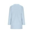 thumbnail image 5 of Lenpel Girls' Fuzzy Fleece Oversized Sweatshirts Kids Long Sleeve Crew Neck Pullover Sweater Tops Plush Tunic Sweatshirts(Light Blue,11-12 Years), 5 of 7