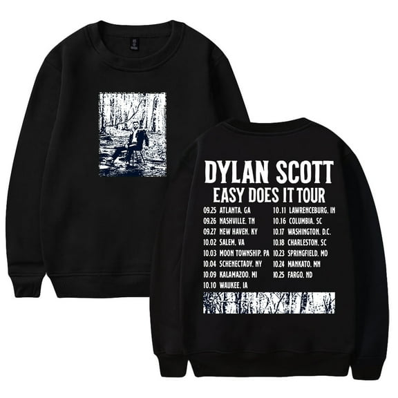 Dylan Scott Easy Does It Tour 2025 Crewneck Long Sleeve Streetwear Women Men Pullover Sweatshirts
