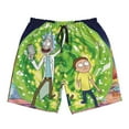 thumbnail image 5 of Rick And Morty Mens Swim Trunks Quick Dry Board Shorts With Mesh Lining, Beach Shorts Swimwear Bathing Suits, 5 of 7