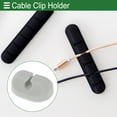 thumbnail image 2 of Clip de Soporte de Cable Universal Unique Bargains, Organizador de Gestión de Cables, 30.5x21x14mm, Duradero, Silicona, Gris para Tablero de Coche, TV, PC, Laptop, Escritorio de Oficina, 2 of 7